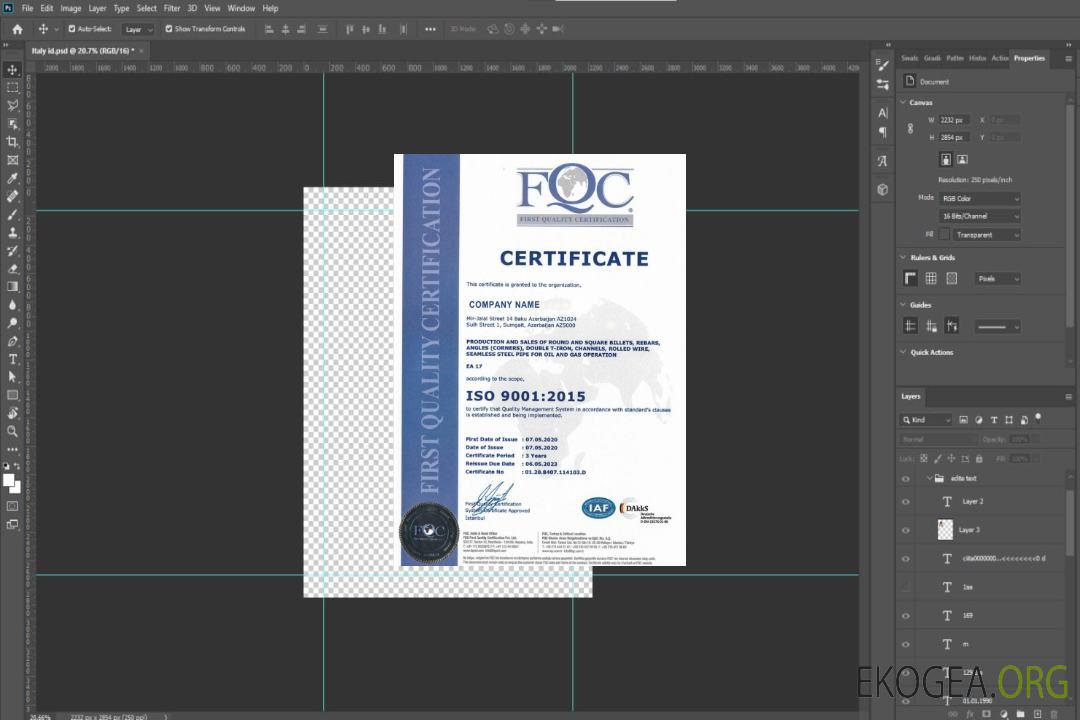 Certificat d'enregistrement de l'Azerbaïdjan template Certificat d'enregistrement de l'Azerbaïdjan template